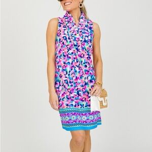 Darling Pink and Blue Summer Dress